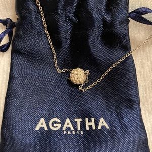 Agatha Paris crystal pendant and chain